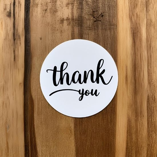 Stiker Thank You Bulat