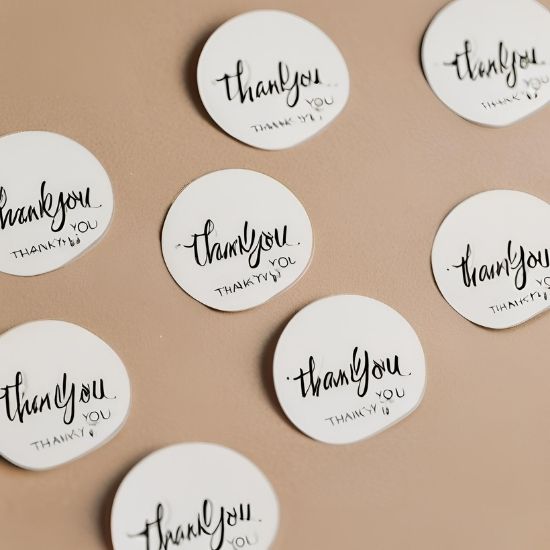 Sticker Thank You Custom