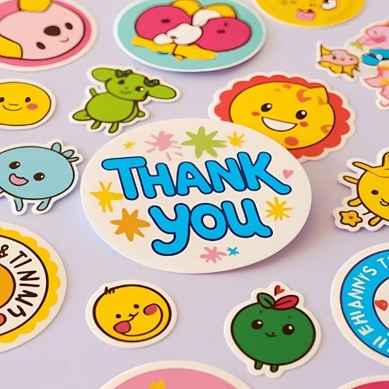 Stiker Thank You Lucu