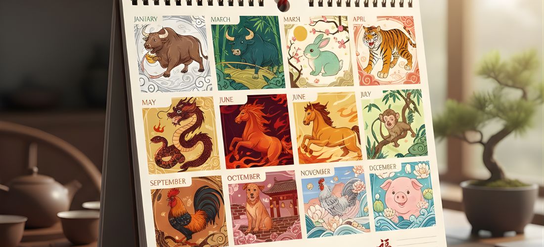 Kalender Meja Chinese