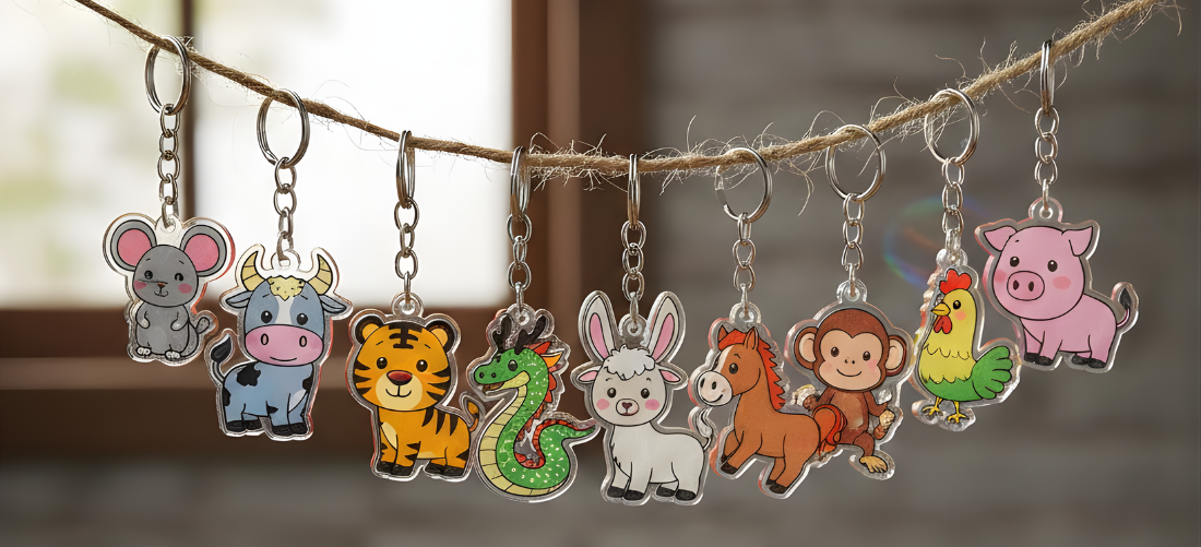Gantungan Kunci Akrilik Imlek 2026